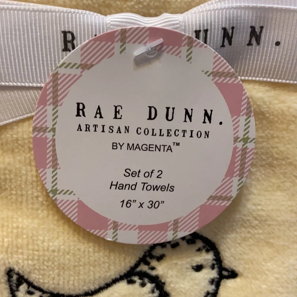 Rae Dunn CUTE CHICK Hand Towels
